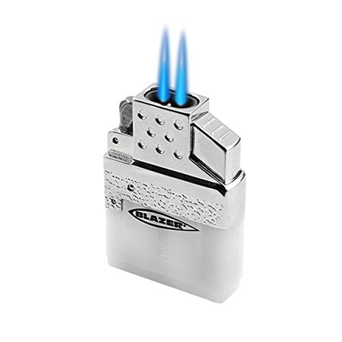 Blazer 189-9201 Top-Z Dual Torch Flame Lighter Insert, White/Silver