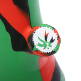 PieceMaker Kahuna - Rasta Color - Worlds Largest Silicone Water Pipe
