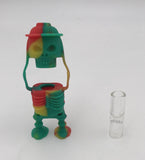 Skeleton Soldier Silicone Covered Glass Taster