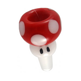 Red Mushroom 14mm Bowl by Empire Glassworks USA