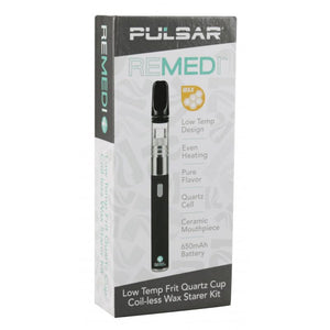 Pulsar ReMEDi Low Temp Frit Quartz Cup Coil-less Wax Starter Kit - White Color Selection Only